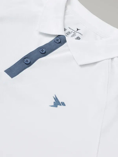 Men Colorblock Slim Fit Polo T-shirt with MATPIQ