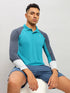 Men Colorblock Slim Fit Polo T-shirt with TECHNO COOL+