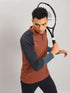 Men Colorblock Slim Fit Polo T-shirt with TECHNO COOL+