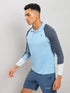 Men Colorblock Slim Fit Polo T-shirt with TECHNO COOL+