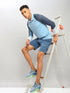 Men Colorblock Slim Fit Polo T-shirt with TECHNO COOL+