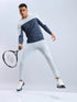 Men Colorblock Slim Fit Crew Neck T-shirt with TECHNO COOL+