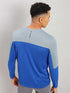 Men Colorblock Slim Fit Crew Neck T-shirt with TECHNO COOL+