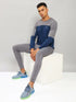 Men Colorblock Slim Fit Crew Neck T-shirt with TECHNO COOL+