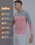 Men Colorblock Slim Fit Crew Neck T-shirt with TECHNO COOL+