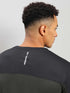 Men Colorblock Slim Fit Crew Neck T-shirt with TECHNO COOL+