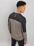 Men Colorblock Slim Fit Crew Neck T-shirt with TECHNO COOL+