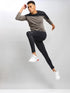Men Colorblock Slim Fit Crew Neck T-shirt with TECHNO COOL+