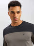Men Colorblock Slim Fit Crew Neck T-shirt with TECHNO COOL+