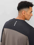 Men Colorblock Slim Fit Crew Neck T-shirt with TECHNO COOL+