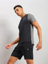 Men Solid Slim Fit Crew Neck T-shirt with ELASTO PLUS