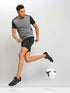 Men Solid Slim Fit Crew Neck T-shirt with ELASTO PLUS