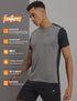 Men Solid Slim Fit Crew Neck T-shirt with ELASTO PLUS