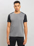 Men Solid Slim Fit Crew Neck T-shirt with ELASTO PLUS