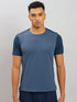 Men Solid Slim Fit Crew Neck T-shirt with ELASTO PLUS