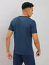 Men Solid Slim Fit Crew Neck T-shirt with ELASTO PLUS