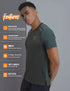 Men Solid Slim Fit Crew Neck T-shirt with ELASTO PLUS