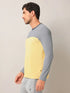 Men Colorblock Slim Fit Crew Neck T-shirt with MATPIQ