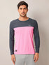 Men Colorblock Slim Fit Crew Neck T-shirt with MATPIQ