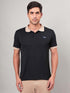 Men Solid Slim Fit Polo Sports T-shirt with MATPIQ