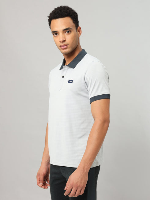 Men Solid Slim Fit Polo Sports T-shirt with MATPIQ (Pack of 2)