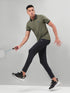 Men Solid Slim Fit Polo Sports T-shirt with MATPIQ
