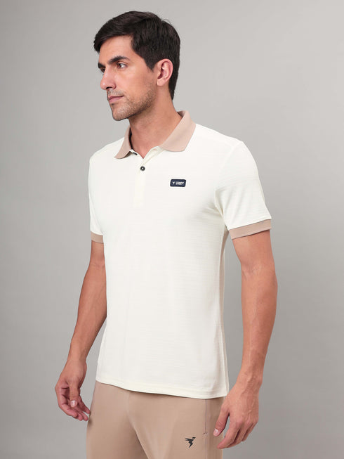 Men Solid Slim Fit Polo Sports T-shirt with MATPIQ (Pack of 2)
