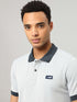 Men Solid Slim Fit Polo Sports T-shirt with MATPIQ