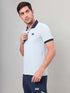 Men Solid Slim Fit Polo Sports T-shirt with MATPIQ