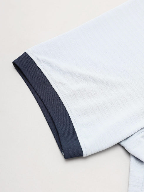 Men Solid Slim Fit Polo Sports T-shirt with MATPIQ