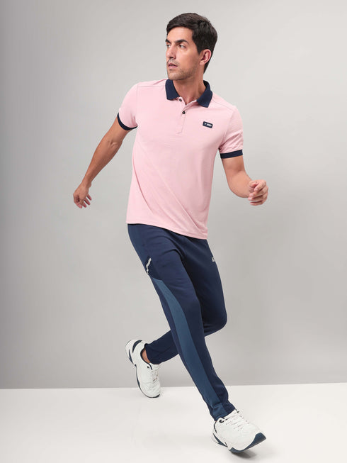 Men Solid Slim Fit Polo Sports T-shirt with MATPIQ (Pack of 2)