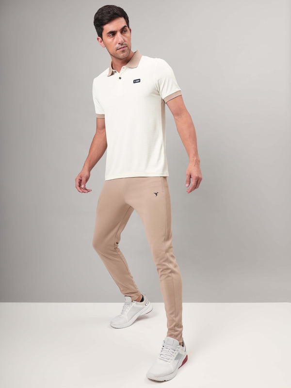Men Solid Slim Fit Polo Sports T-shirt with MATPIQ