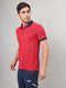 Men Solid Slim Fit Polo Sports T-shirt with MATPIQ