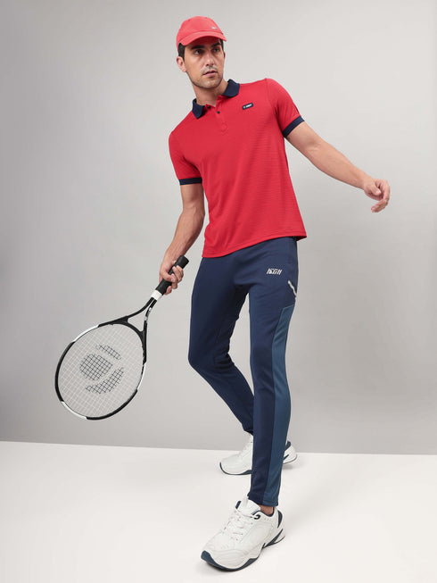 Men Solid Slim Fit Polo Sports T-shirt with MATPIQ (Pack of 2)