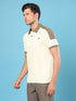 Men Colorblock Slim Fit Polo Sports T-shirt with DOUBLE COOL