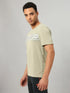 Men Printed Slim Fit Crew Neck T-shirt with TECHNO COOL+