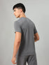 Men Printed Slim Fit Crew Neck T-shirt with TECHNO COOL+