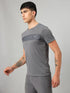 Men Printed Slim Fit Crew Neck T-shirt with TECHNO COOL+