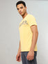 Men Printed Slim Fit Crew Neck T-shirt with TECHNO COOL+