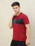 Men Colorblock Slim Fit Polo T-shirt with TECHNO COOL+