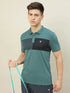 Men Colorblock Slim Fit Polo T-shirt with TECHNO COOL+