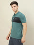 Men Colorblock Slim Fit Polo T-shirt with TECHNO COOL+