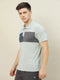 Men Colorblock Slim Fit Polo T-shirt with TECHNO COOL+