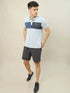 Men Colorblock Slim Fit Polo T-shirt with TECHNO COOL+