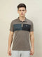 Men Colorblock Slim Fit Polo T-shirt with TECHNO COOL+