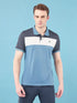 Men Colorblock Slim Fit Polo T-shirt with TECHNO COOL+