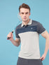 Men Colorblock Slim Fit Polo T-shirt with TECHNO COOL+