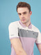 Men Colorblock Slim Fit Polo T-shirt with TECHNO COOL+