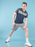Men Colorblock Slim Fit Polo T-shirt with TECHNO COOL+