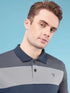 Men Colorblock Slim Fit Polo T-shirt with TECHNO COOL+